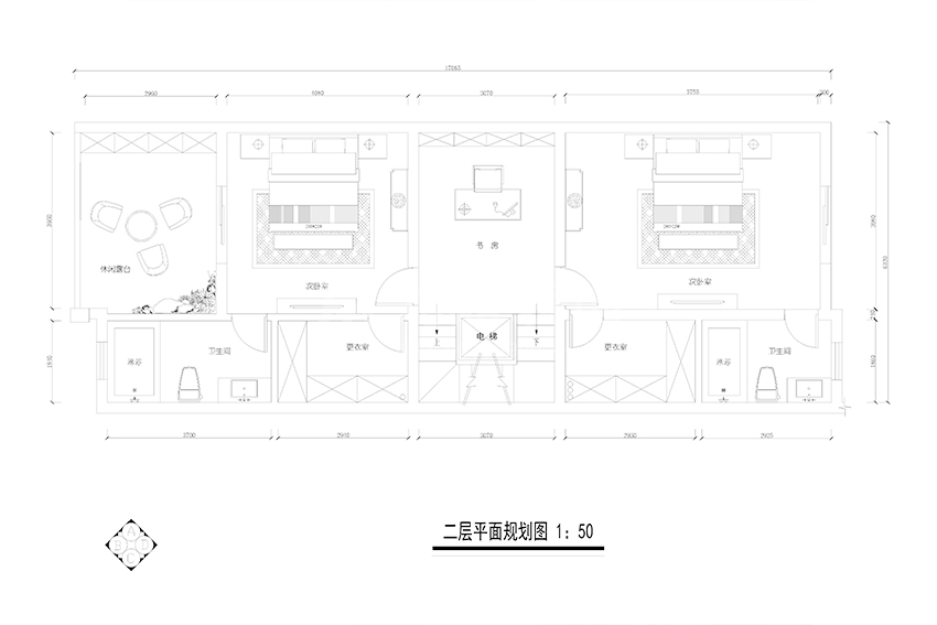 二层平面图 二层平面图