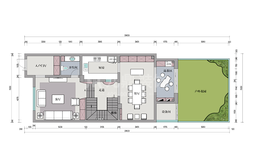 一楼平面布置图 一楼平面布置图