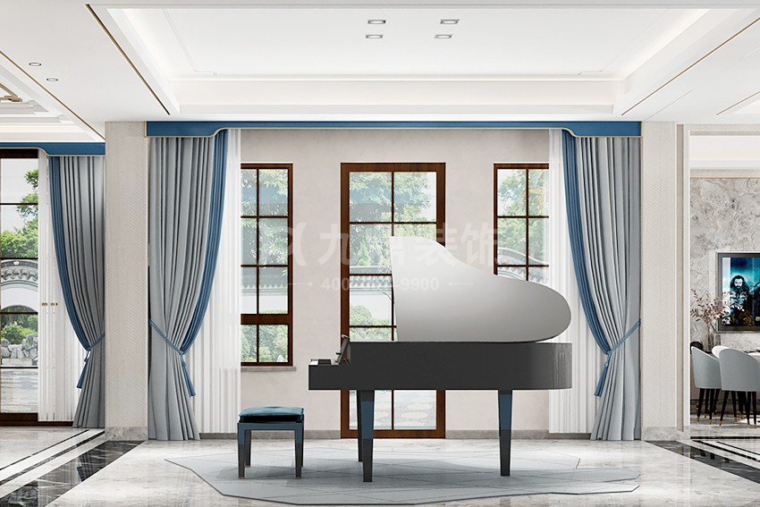 钢琴装修效果图 钢琴装修效果图