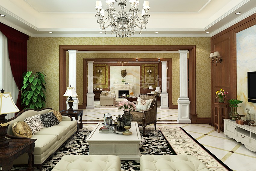 别墅客厅装修效果图 别墅客厅装修效果图