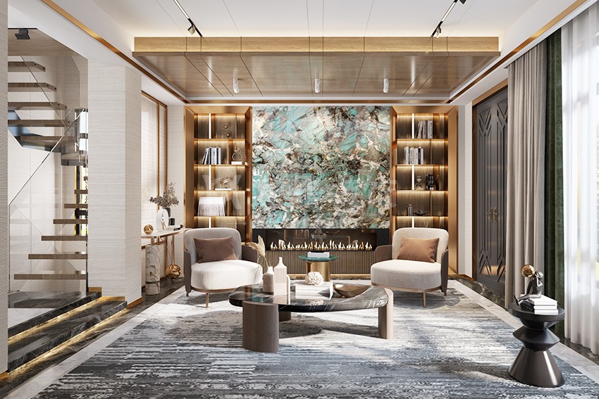 别墅客厅装修效果图 别墅客厅装修效果图