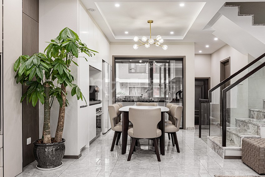 别墅餐厅装修实景图 别墅餐厅装修实景图