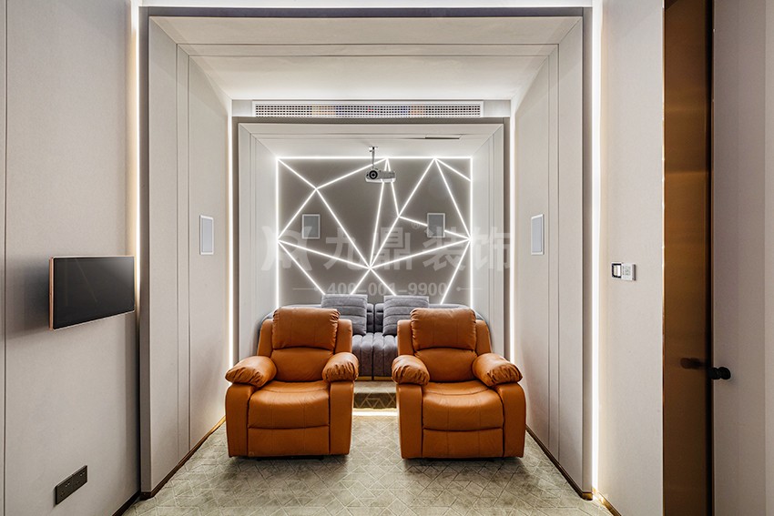 别墅影视厅装修效果图 别墅影视厅装修效果图